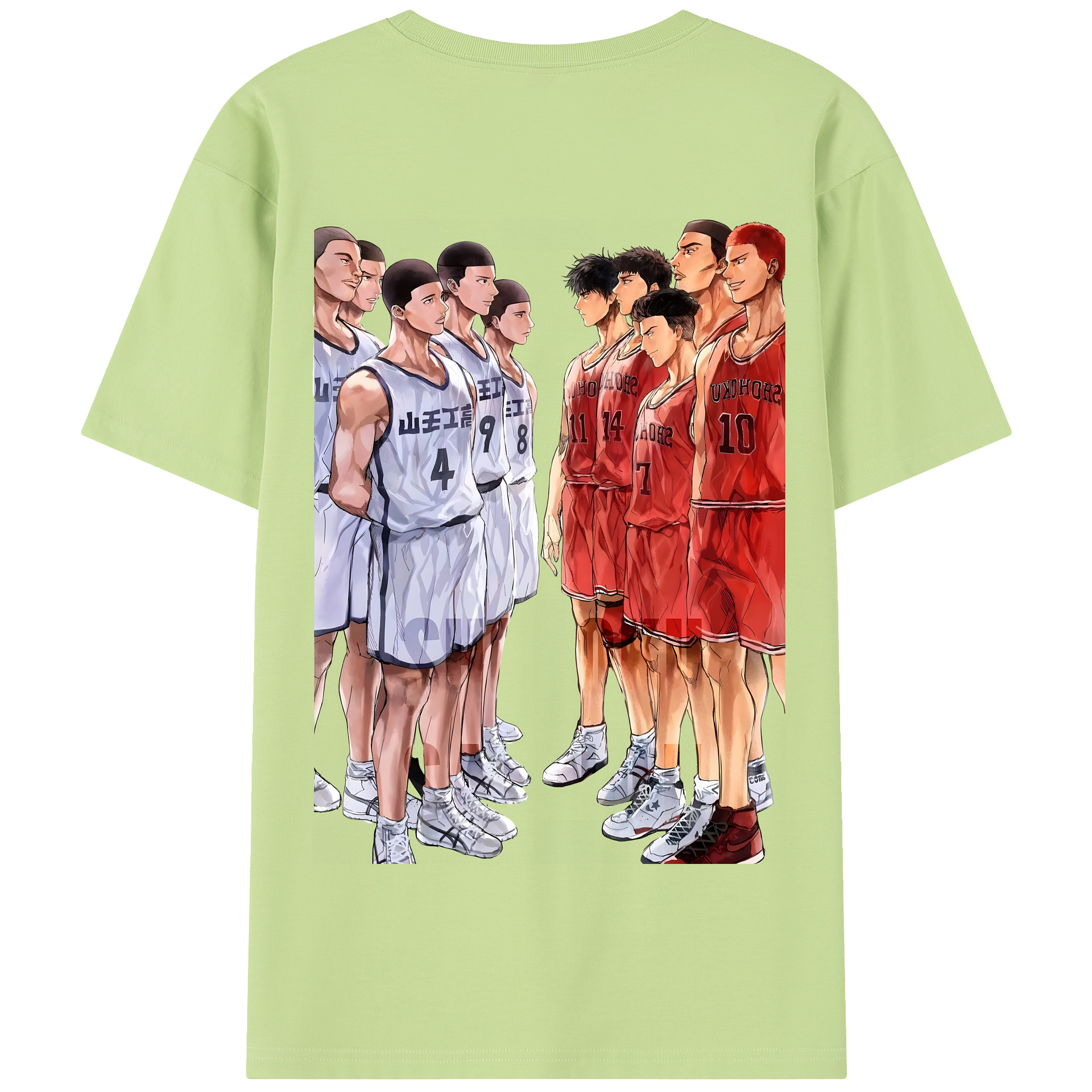 SLAM DUNK／スラムダンク 綿100％半袖Tシャツ（背面プリント）